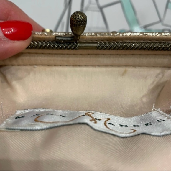Mary Frances Gold and Pearl Embellished Evening Clutch with Autograph NWT - Picture 14 of 14